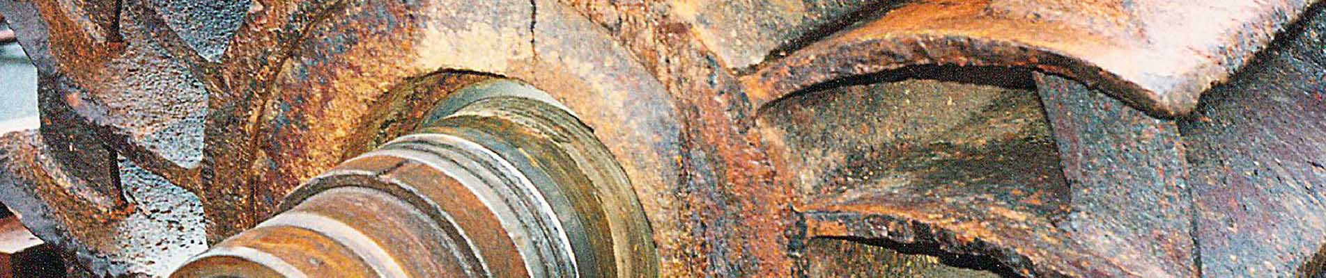 Corrosion problems on vacuum pumps