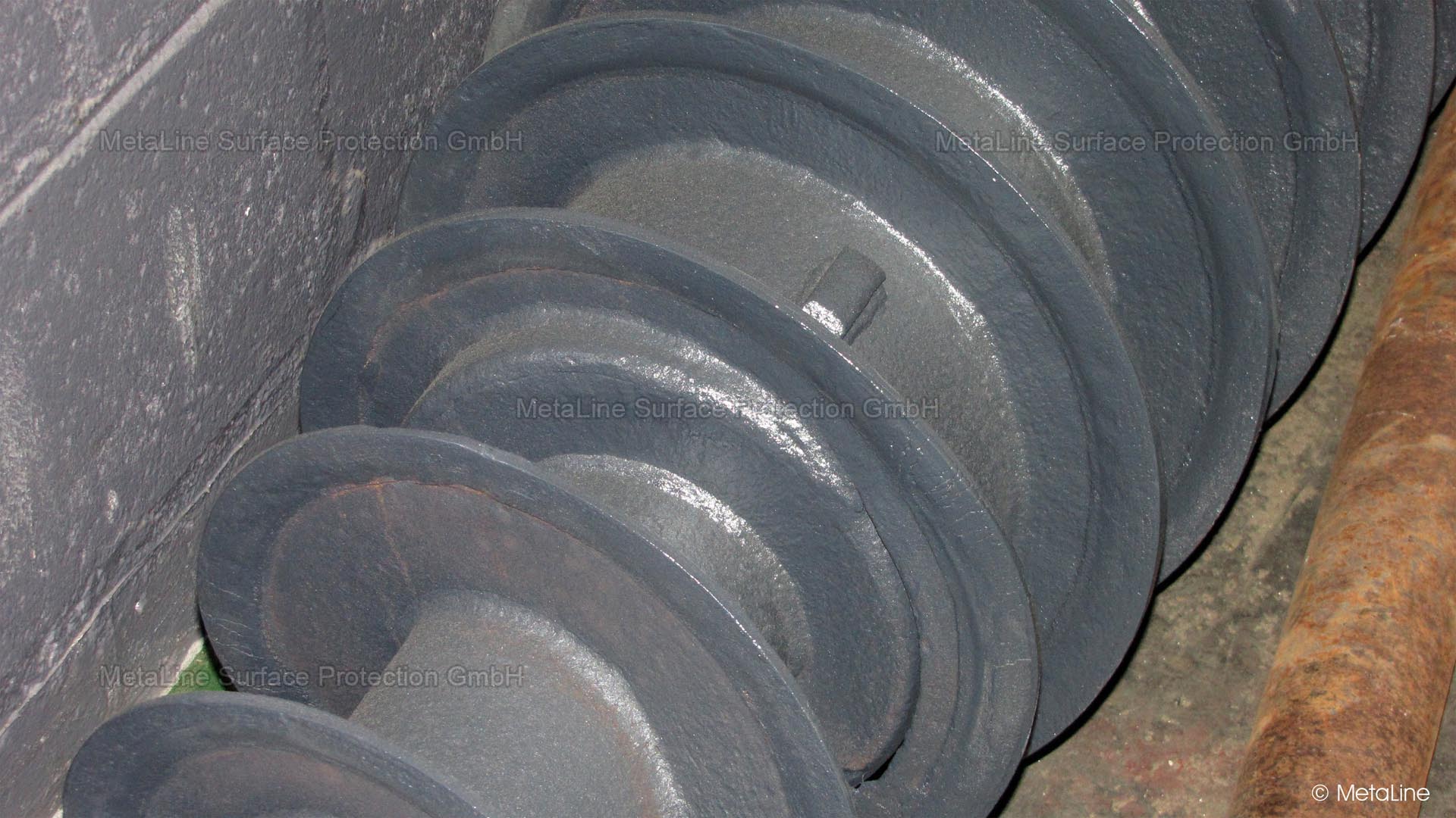 <!-- START: ConditionalContent --><!-- END: ConditionalContent -->   <!-- START: ConditionalContent --> Förderschnecke, Schnecke, Schneckenförderer, Spiralförderer, Verschleiß, Anhaftschutz, Verschleißschutz, glätten, Vernarbungen beseitigen <!-- END: ConditionalContent -->   <!-- START: ConditionalContent --><!-- END: ConditionalContent --> <!-- START: ConditionalContent --><!-- END: ConditionalContent --> 